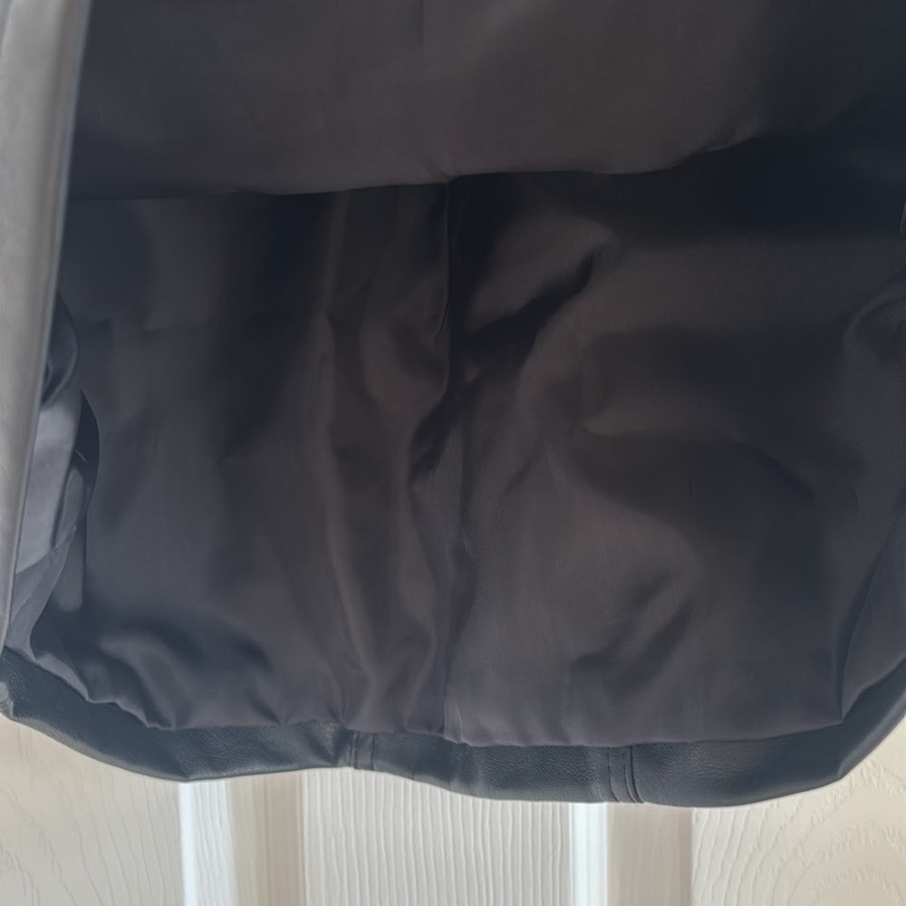 NWT Black Faux Leather Skirt - Picture 12 of 13